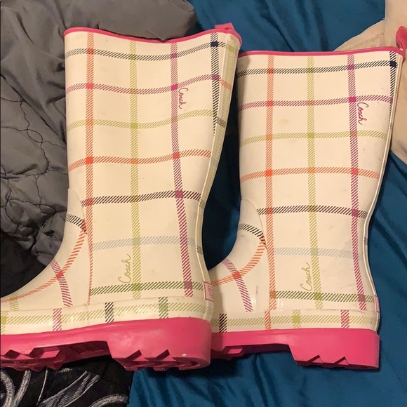 coach rain boots